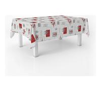 ECOMMERC3 | Mantel Hule Mesa Rectangular Tamaño 220x140 cm - Estilo, Durabilidad y Fácil Limpieza para tu Mesa - Mantel Hule Antimanchas e Impermeable - Sea Rojo