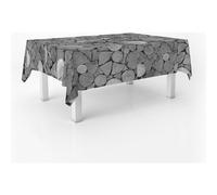 ECOMMERC3 | Mantel Hule Mesa Rectangular Tamaño 240x140 cm - Estilo, Durabilidad y Fácil Limpieza para tu Mesa - Mantel Hule Antimanchas e Impermeable - Trunks Gris
