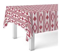 ECOMMERC3 | Mantel Hule Mesa Rectangular Tamaño 260x140 cm - Estilo, Durabilidad y Fácil Limpieza para tu Mesa - Mantel Hule Antimanchas e Impermeable - Mallorquí Rojo
