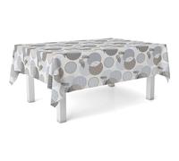 ECOMMERC3 | Mantel Hule Mesa Rectangular Tamaño 300x140 cm - Estilo, Durabilidad y Fácil Limpieza para tu Mesa - Mantel Hule Antimanchas e Impermeable - Lens Blanco