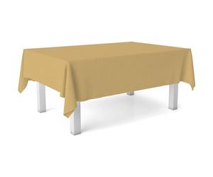 ECOMMERC3 | Mantel Hule Tamaño 140 Redondo Repelente Manchas - Mantel Hule Color Mostaza 100% Made in Spain NO traspasan Líquidos