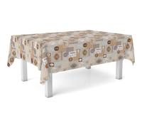 ECOMMERC3 | Mantel Hule Tamaño 140x140 cm Repelente Manchas - Mantel Hule Color Cuisine Marrón 100% Made in Spain NO traspasan Líquidos