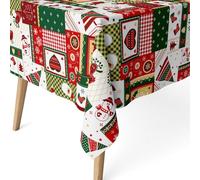 ECOMMERC3 | Mantel Navidad Antimanchas para Mesa Rectangular Tamaño 100x140 cm - Mantel Antimanchas navideño Tacto Extrasuave e Impermeable
