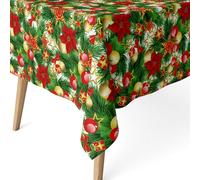 ECOMMERC3 | Mantel Navidad Antimanchas para Mesa Rectangular Tamaño 100x140 cm - Mantel Antimanchas Navideño Tacto Extrasuave e Impermeable