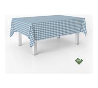 ECOMMERC3 Mantel Vichy Cuadro Mediano Antimanchas Rectangular 220x140 Azul