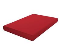 ECOMMERC3 | Sábana Bajera Extrasuave y Confortable Cama 105 - Sábana Bajera Color Rojo Fabricada 100% en España, Ajustable, Fácil de Lavar y Resistente
