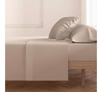 ECOMMERC3 | Sábana Encimera Cama 150 100% Algodón Suave, Transpirable Sábana Encimera Extrasuave Color Tierra