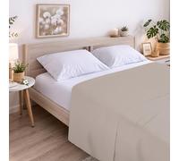 ECOMMERC3 | Sábana Encimera Cama 90 100% Algodón Suave, Transpirable Sábana Encimera Extrasuave Color Tierra