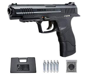 Ecommur. 415 Daisy | Pistola de perdigones (Bolas BB's de Acero) de Aire comprimido semiautomática 4,5mm + maletín + balines y CO2