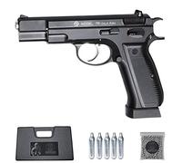 Ecommur. CZ 75 blowback | Pistola de perdigones (Bolas BB's de Acero) de Aire comprimido semiautomática 4,5mm + maletín + balines y CO2