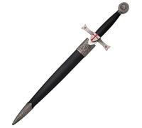 ECOMMUR Daga Caballeros Templarios S0210BK | Cuchillo-puñal templario histórico de coleccionista con Vaina. Colección de artículos Antiguos…