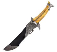 ECOMMUR Daga fantasía ZS4241 | Daga histórica de coleccionista + Vaina. Colección de artículos Antiguos.