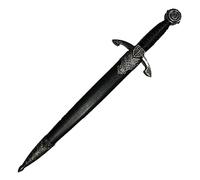 ECOMMUR Daga Medieval ZS7173 | Daga histórica de coleccionista + Vaina. Colección de artículos Antiguos.