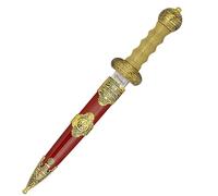 ECOMMUR Daga ROMANA coleccion Tole 10 (16,5 cm) | Fantasía ornamental, de coleccionista con vaina. Colección de artículos antiguos