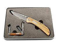 ECOMMUR Estuche de navajas ! Cuchillo stagecoach + navaja heel spur marca Winchester. de acero inoxidable.