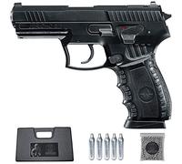 Ecommur. IWI Jericho B | Pistola de perdigones (Bolas BB's de Acero) de Aire comprimido semiautomática 4,5mm + maletín + balines y CO2