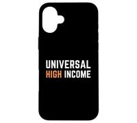 Economía Universal de Altos Ingresos Libertad Financiera AI Futuro Carcasa para iPhone 16 Plus