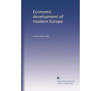 Economic development of modern Europe