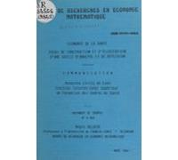 Économie De La Santé : Essai De Construction Et Dillustration Dune Gri