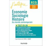 Economie, Sociologie, Histoire du monde contemporain ECG 1re et 2e années: Tout-en-un