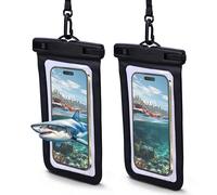 EcoNour Bolsa impermeable de 20 L con bolsa seca para teléfono y correa larga ajustable para el hombro incluida, perfecta para kayak, canoa, pesca, rafting, natación, camping, color amarillo,