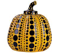 Ecoodisk Estatua de decoración de esculturas Kusama Yayoi Pumpkin Artistas Escultura Moderna Dot Arte Decoración del hogar Accesorios Office Arte Estatua de Bodas,A