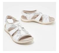 Ecoodisk Las Sandalias Femeninas huecan en Verano cómodas Sandalias Deportivas Abiertas sin desliz-White,36