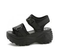 Ecoodisk Mujeres Sandalias Mujeres Plataforma Sandalias de cuña de 6 cm Tacos de altura zapatos para mujeres zapatillas de verano Sandalia Mujer Zapatos de Mujer