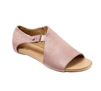 Ecoodisk Sandalias de Mujeres Sandalias Planas de Cuero Suave Zapatos de Verano Mujer