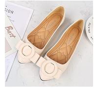 Ecoodisk Zapatos de bailarina de moda para mujer, zapatos planos de verano para mujer, zapatos de vestir 35-46-beige, 40