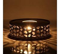 ecooe Calentador de té Calentador de café de Acero Inoxidable con portacandelitas, candelita y Tetera no están incluidos