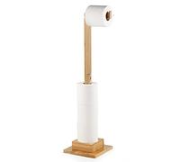 ecooe Extendido Portarollos Papel Higiénico de Pie de Bambú, Portarrollos Baño de Pie sin Taladro, Porta Rollos de Papel Higienico para 6 Rollos, Ideal para Baño e Inodoro (72 cm)