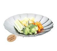 ecooe Vaporera ajustable de acero inoxidable (16,2 cm - 28 cm)