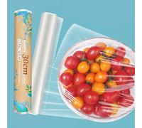 ECOOPTS Película adhesiva 100 % compostable, libre de BPA y biodegradable, apta para congelador, precortada, 30 cm x 35 cm, 30 m en total, 2 unidades