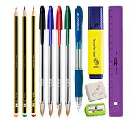 EcoPack - Pack Ahorro Básico de Material Escolar de Primeras Marcas para tu Estuche (ECO12)