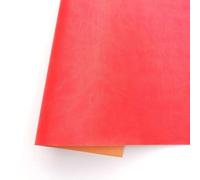Ecopiel para scrapbooking, encuadernación y cartonaje. 35 x 50 cm. Polipiel. Piel sintética. (mate - Rojo Lava)