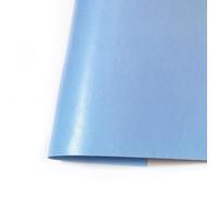 Ecopiel para scrapbooking, encuadernación y cartonaje. 35 x 50 cm. Polipiel. Piel sintética. (satinada - Azul Cielo)