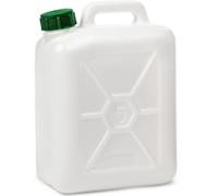 Ecoplast | Bidón transparente de plástico de 5 litros - Resistente y práctico - Ideal para el almacenamiento y transporte de agua, aceite u otros líquidos, cierre hermético y seguro.