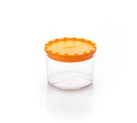 Ecoplast, Contenedor pequeño para mantener el mejor horno todos los alimentos, cierre hermético Aroma, sobreponibles uno con otro, ahorra espacio, color mandarina, capacidad 0,4 l