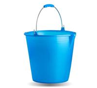 Ecoplast Cubo de 15 litros con Mango ergonómico y Pico, Azul, 15 l