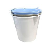 Ecoplast Cubo de 7 litros con Mango ergonómico y Pico, Neutro, 10 l