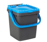 Ecoplast Cubo de basura para recogida selectiva 20, cubo de basura de plástico reciclado, lavanda, 10 l