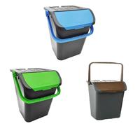 Ecoplast Cubos de Basura selectiva 35 litros Pack 3 Colores