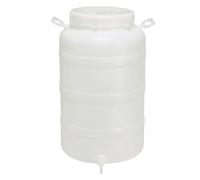 Ecoplast Cuerpo de plástico de Boca Ancha con Junta y tapón, Grifo no Incluido, Neutro, ø355x625