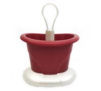 Ecoplast Escurridor de Cubiertos con Compartimentos Variables y Bandeja recogegotas, Gris Ecológico, 30x31