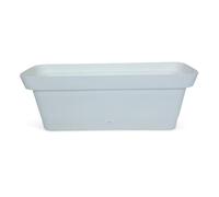 Ecoplast Origine - Jardinera de plástico para balcón, 40 cm, Color Rojo/Gris pálido/Verde ácido, 1,5 l