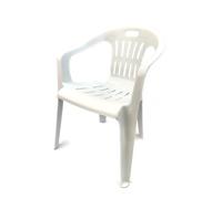 Ecoplast Silla de jardín para niños de plástico, Blanco, 355 x 265 x 500 mm