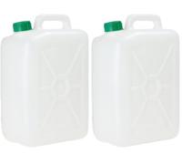 Ecoplast TANICA IN Bidón de plástico de 10 litros, Neutro (Paquete de 2)