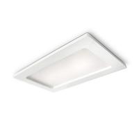 Ecopower - Spot Empotrable Individual Rectangular Blanco - 1xE27x12W