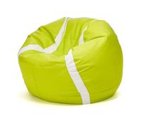 Ecopuf Basketball Sack XL - Cojín de Juego de Cuero sintético - Ideal para Aficionados al fútbol, niños - Puf para salón - Puf de Terciopelo - Silla Gaming - 105 x 55 cm, Tenis pádel